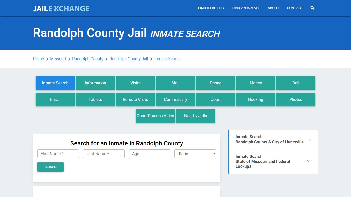 Randolph County Jail, MO Inmate Search: Roster & Mugshots